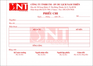 In Phiếu Thu Chi - Hợp Đồng